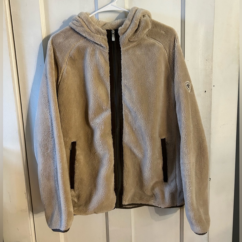 Fuzzy Ariat Zip Up